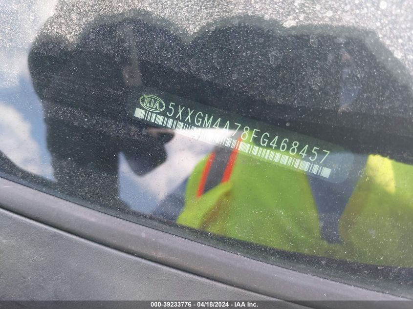2015 Kia Optima Lx VIN: 5XXGM4A78FG468457 Lot: 11981290