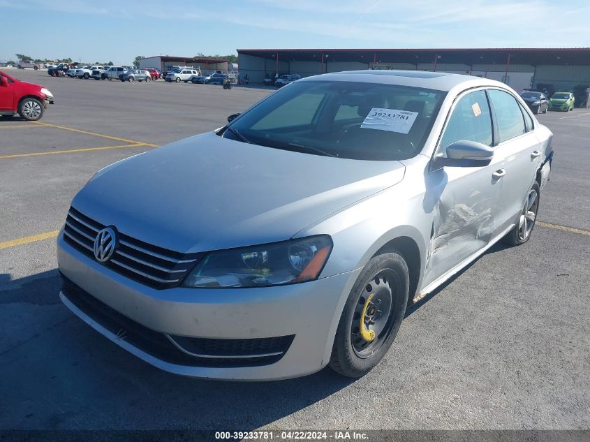 2013 Volkswagen Passat 2.5L Se VIN: 1VWBH7A30DC110924 Lot: 39233781