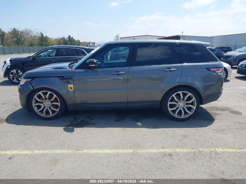 2015 Land Rover Range Rover Sport 5.0L V8 Supercharged VIN: SALWR2TF9FA507308 Lot: 39233807