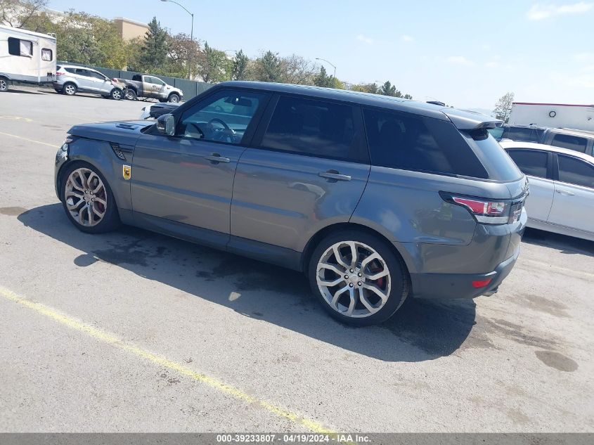 2015 Land Rover Range Rover Sport 5.0L V8 Supercharged VIN: SALWR2TF9FA507308 Lot: 39233807