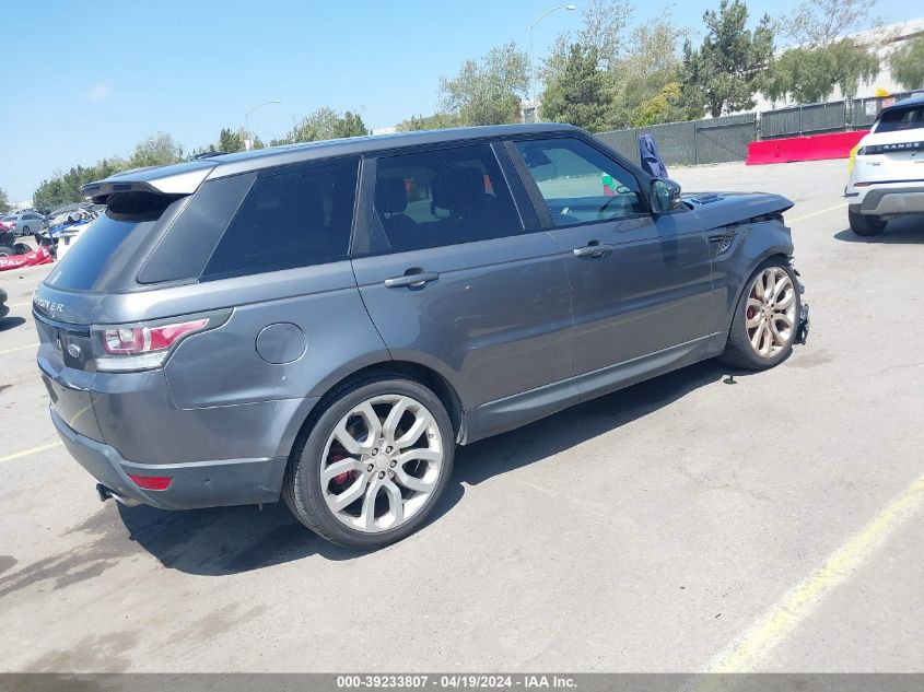2015 Land Rover Range Rover Sport 5.0L V8 Supercharged VIN: SALWR2TF9FA507308 Lot: 39233807