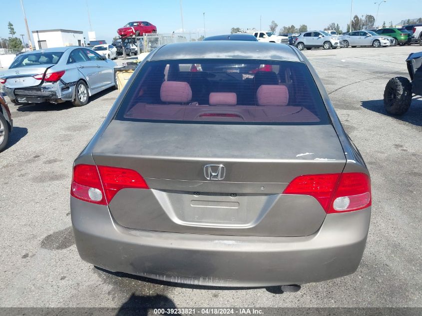 2007 Honda Civic Lx VIN: 1HGFA16567L063825 Lot: 39233821