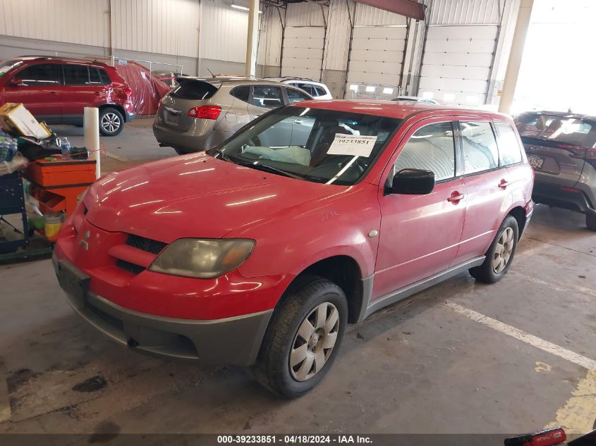 2003 Mitsubishi Outlander Ls VIN: JA4LX31G03U116151 Lot: 50777434