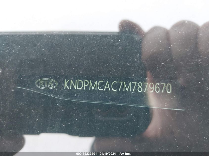 2021 Kia Sportage Lx VIN: KNDPMCAC7M7879670 Lot: 39233901
