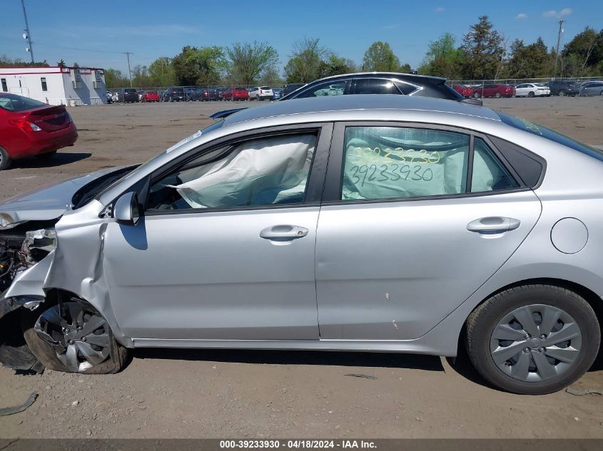 2020 Kia Rio Lx VIN: 3KPA24AD7LE337445 Lot: 39233930