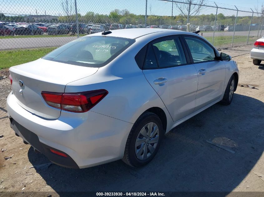 2020 Kia Rio Lx VIN: 3KPA24AD7LE337445 Lot: 39233930
