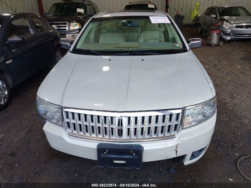 2007 Lincoln Mkz VIN: 3LNHM26T07R661022 Lot: 39233974
