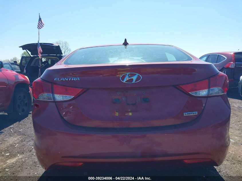 2013 Hyundai Elantra Limited VIN: KMHDH4AE1DU509780 Lot: 48204124