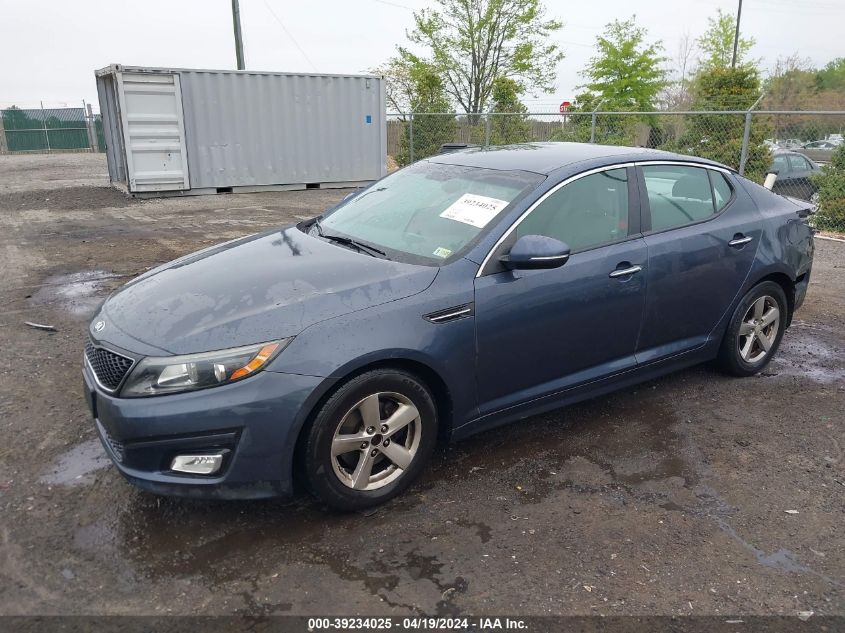 2015 Kia Optima Lx VIN: 5XXGM4A75FG459294 Lot: 39234025