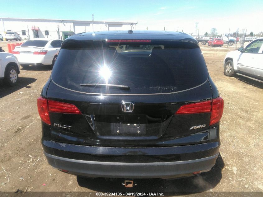 2017 Honda Pilot Ex-L VIN: 5FNYF6H50HB01462 Lot: 39234105