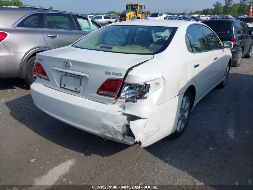 2006 Lexus Es 330 VIN: JTHBA30G165176182 Lot: 39234146