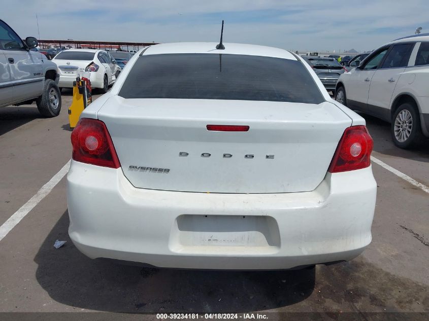 2012 Dodge Avenger Se VIN: 1C3CDZAB7CN259666 Lot: 11982315