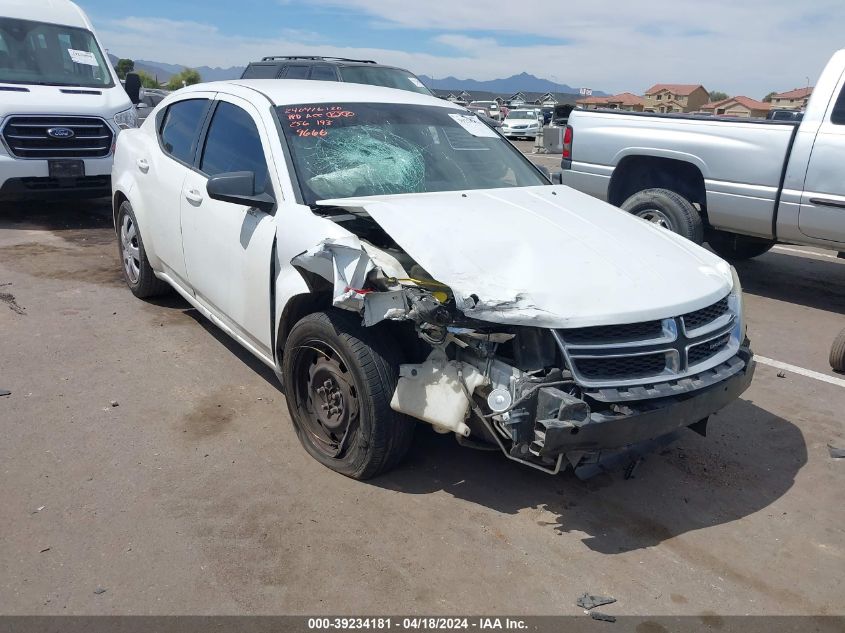 2012 Dodge Avenger Se VIN: 1C3CDZAB7CN259666 Lot: 11982315