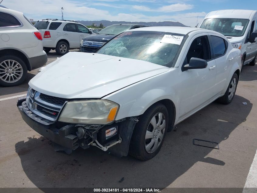 2012 Dodge Avenger Se VIN: 1C3CDZAB7CN259666 Lot: 11982315