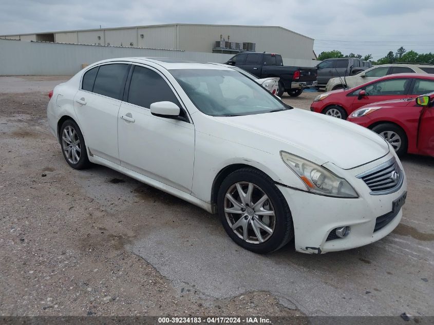 2012 Infiniti G37 Journey VIN: JN1CV6AP6CM930255 Lot: 39234183