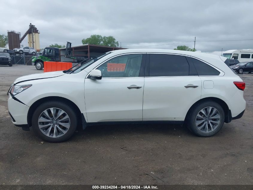 2014 Acura Mdx Technology Package VIN: 5FRYD4H41EB039970 Lot: 39234204