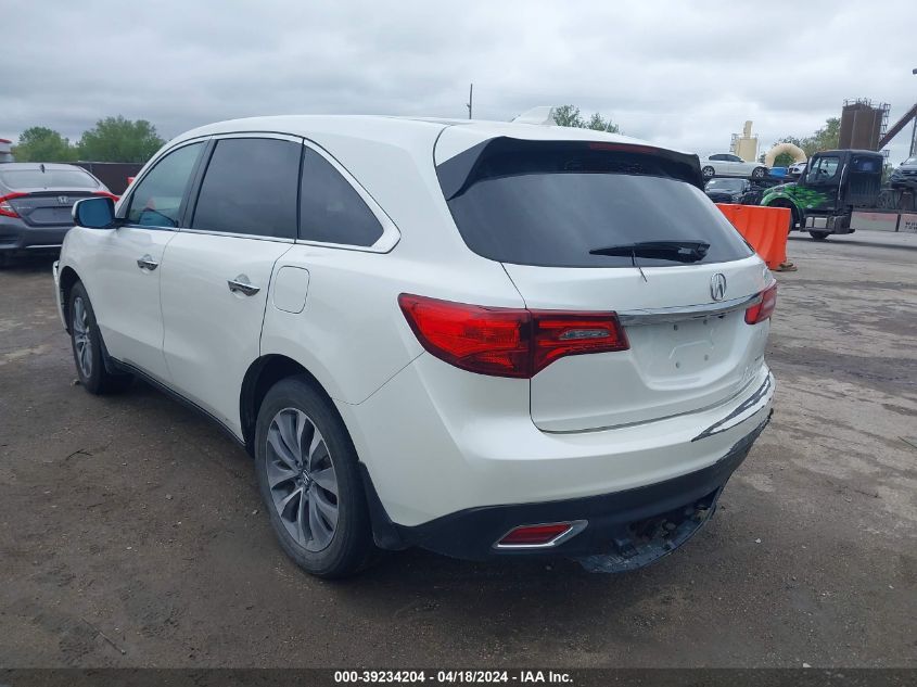 2014 Acura Mdx Technology Package VIN: 5FRYD4H41EB039970 Lot: 39234204