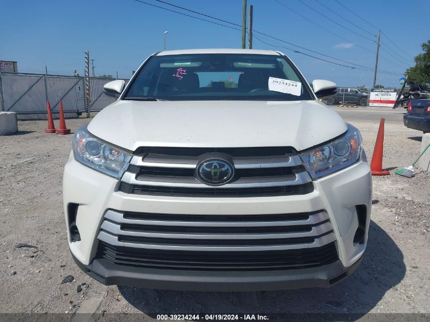 2018 Toyota Highlander Le VIN: 5TDZZRFH9JS282099 Lot: 39234244