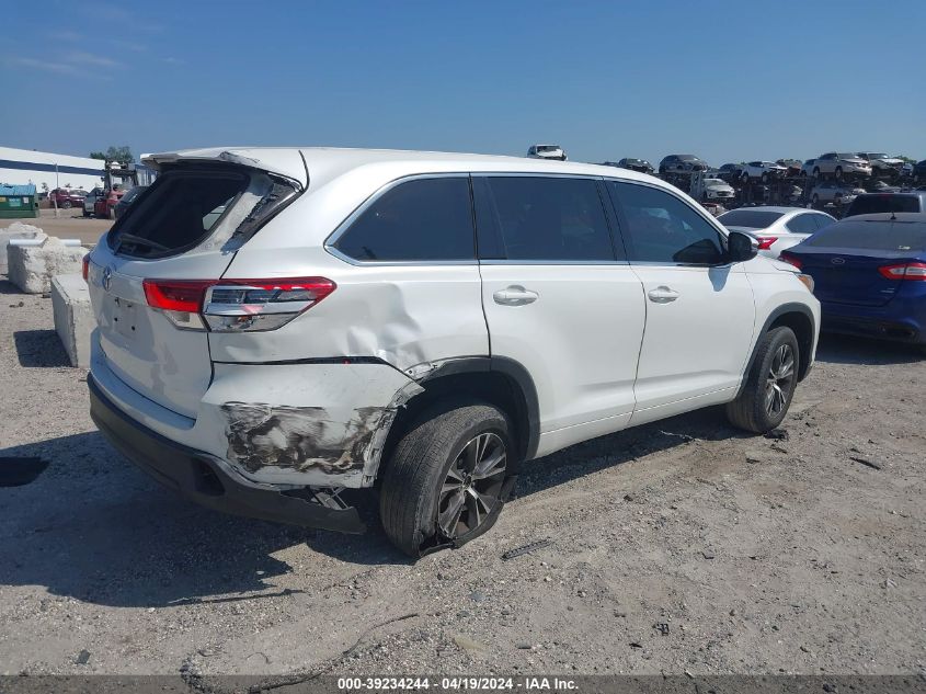 2018 Toyota Highlander Le VIN: 5TDZZRFH9JS282099 Lot: 39234244