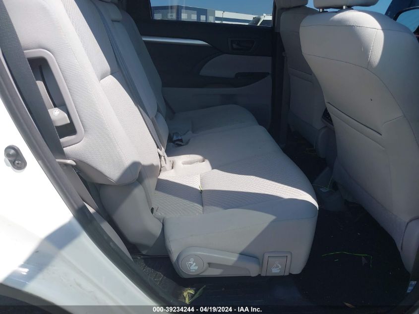 2018 Toyota Highlander Le VIN: 5TDZZRFH9JS282099 Lot: 39234244