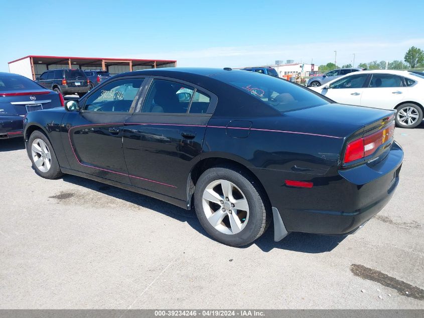 2013 Dodge Charger Se VIN: 2C3CDXBG6DH631961 Lot: 39234246