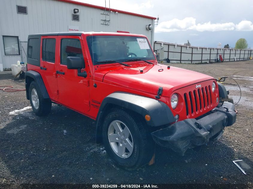 2017 Jeep Wrangler Unlimited Sport 4X4 VIN: 1C4BJWDG0HL710350 Lot: 39234259