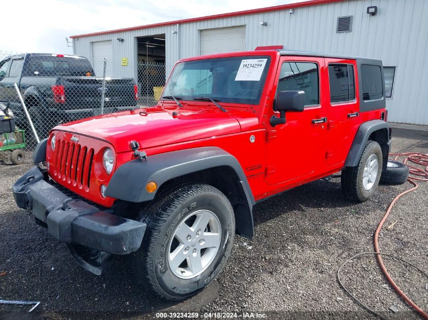 2017 Jeep Wrangler Unlimited Sport 4X4 VIN: 1C4BJWDG0HL710350 Lot: 39234259