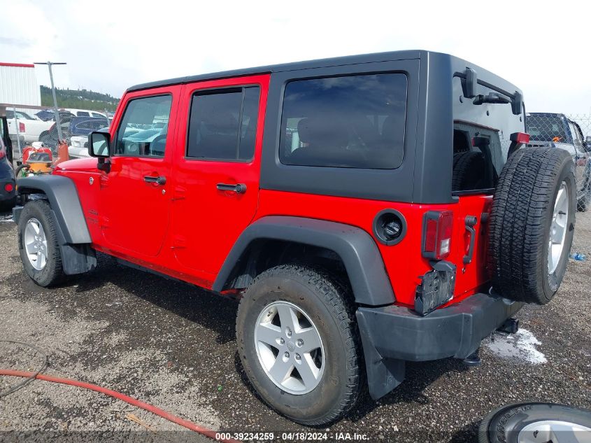 2017 Jeep Wrangler Unlimited Sport 4X4 VIN: 1C4BJWDG0HL710350 Lot: 39234259