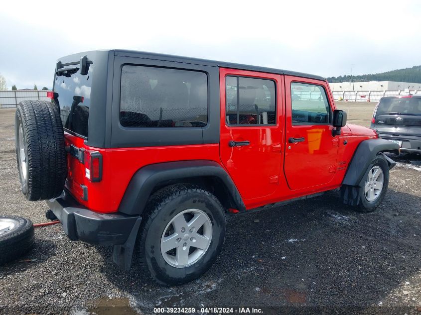 2017 Jeep Wrangler Unlimited Sport 4X4 VIN: 1C4BJWDG0HL710350 Lot: 39234259