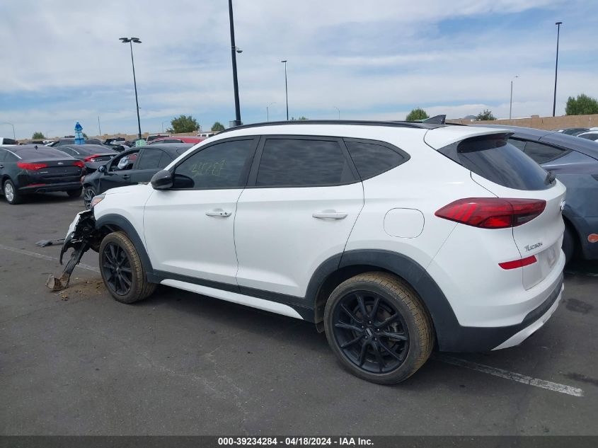 2019 Hyundai Tucson Night VIN: KM8J33AL2KU954682 Lot: 39234284