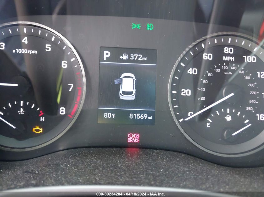 2019 Hyundai Tucson Night VIN: KM8J33AL2KU954682 Lot: 39234284