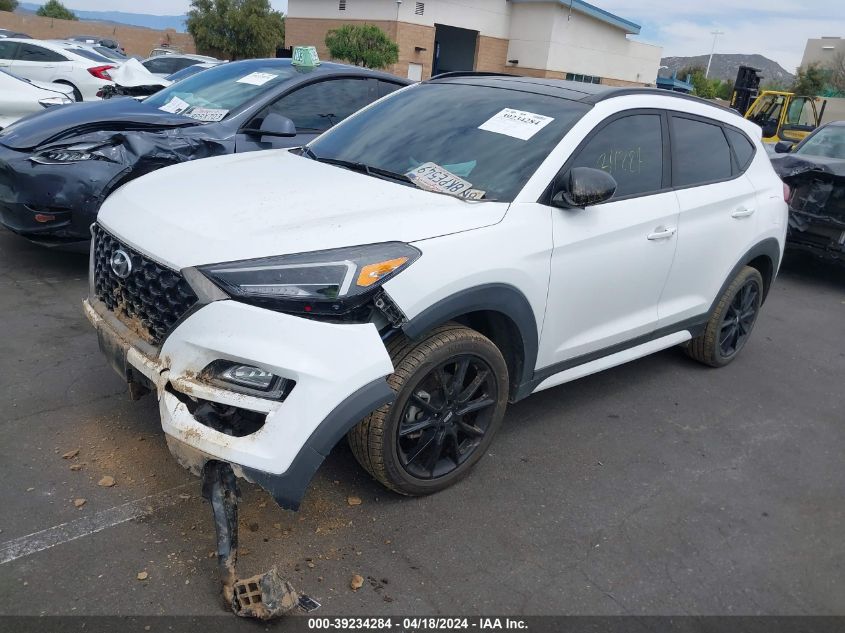 2019 Hyundai Tucson Night VIN: KM8J33AL2KU954682 Lot: 39234284