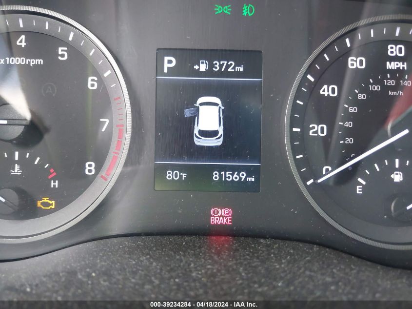 2019 Hyundai Tucson Night VIN: KM8J33AL2KU954682 Lot: 39234284