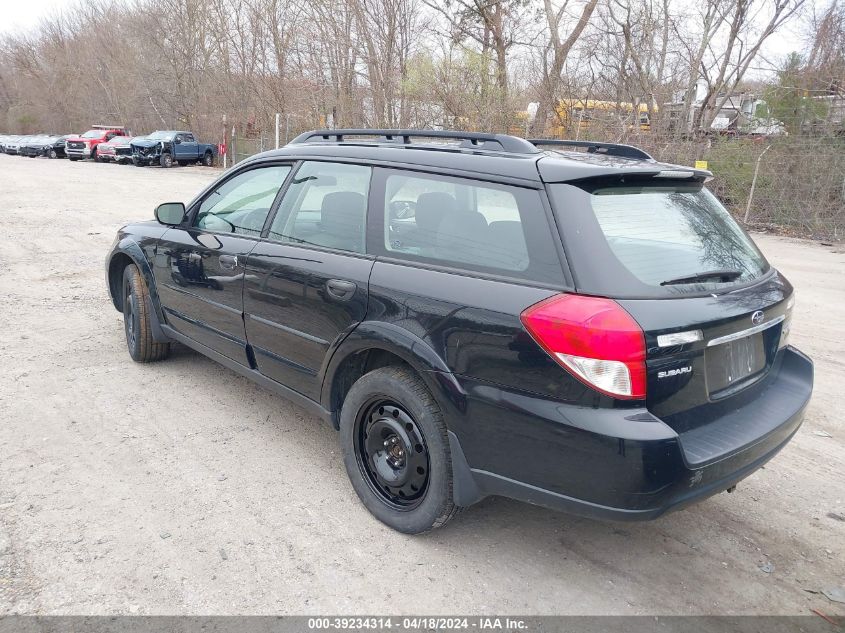 2008 Subaru Outback 2.5I/2.5I L.l. Bean Edition VIN: 4S4BP61C187350784 Lot: 39234314