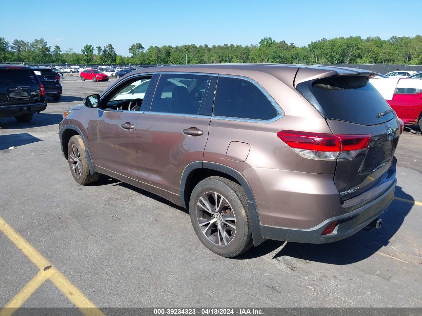 2017 Toyota Highlander Le VIN: 5TDBZRFH6HS408317 Lot: 39234323