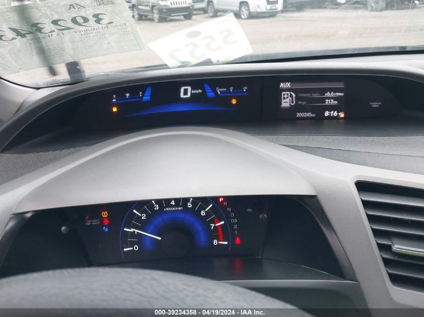 2012 Honda Civic Lx VIN: 2HGFG3B57CH517975 Lot: 39234358