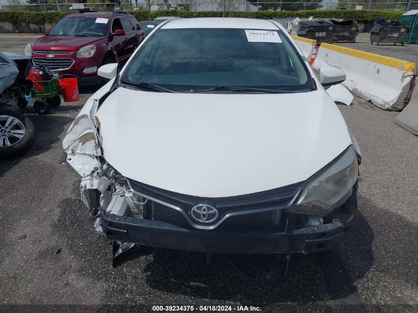 2016 Toyota Corolla Le VIN: 5YFBURHE9GP396303 Lot: 39234375