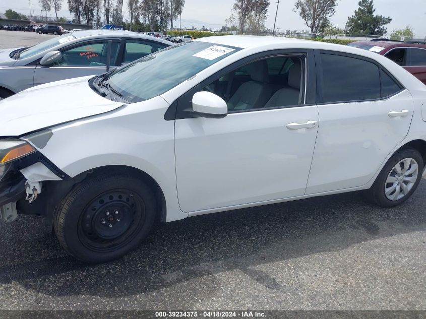 2016 Toyota Corolla Le VIN: 5YFBURHE9GP396303 Lot: 39234375