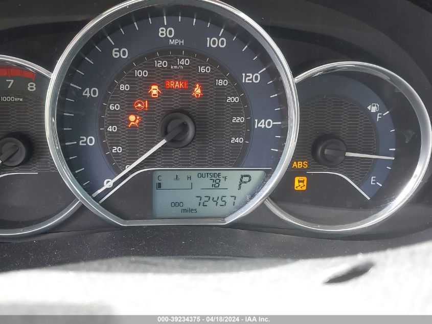 2016 Toyota Corolla Le VIN: 5YFBURHE9GP396303 Lot: 39234375