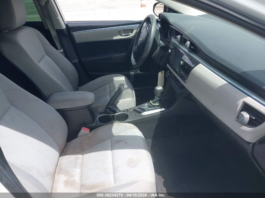 2016 Toyota Corolla Le VIN: 5YFBURHE9GP396303 Lot: 39234375