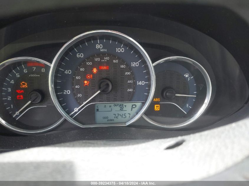 2016 Toyota Corolla Le VIN: 5YFBURHE9GP396303 Lot: 39234375