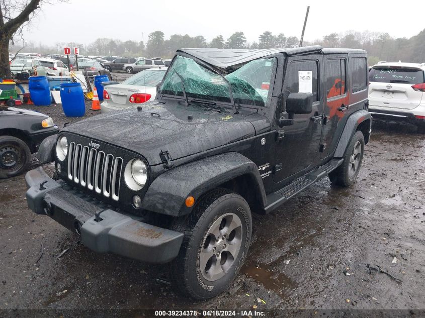 2016 Jeep Wrangler Unlimited Sahara VIN: 1C4BJWEG9GL152348 Lot: 39234378