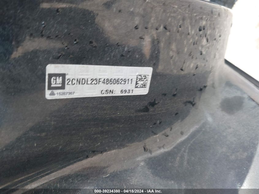 2008 Chevrolet Equinox Ls VIN: 2CNDL23F486062911 Lot: 39234380