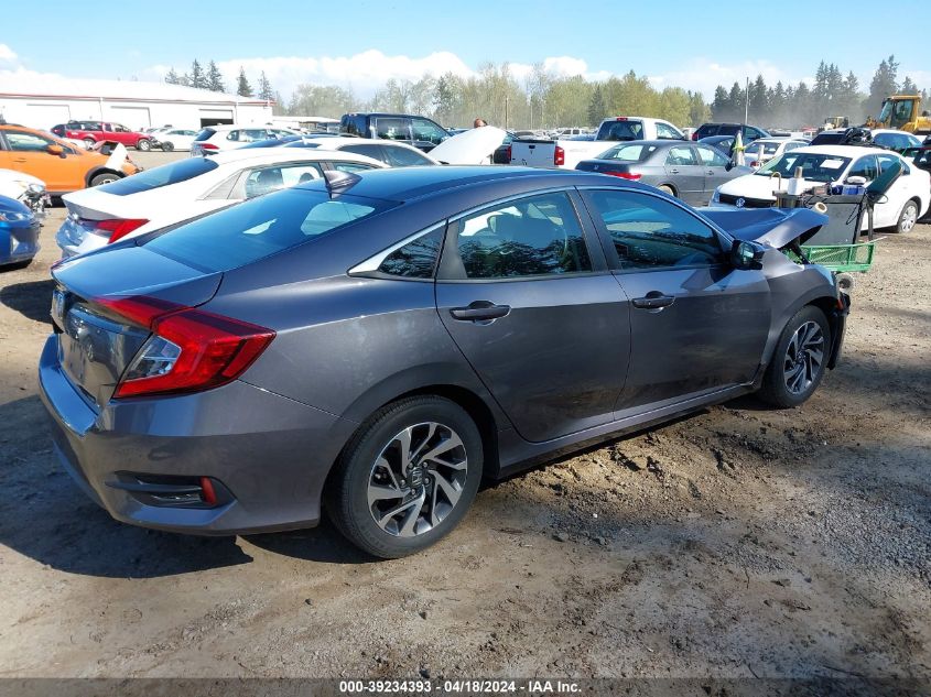 2018 Honda Civic Ex VIN: 2HGFC2F74JH526017 Lot: 39234393