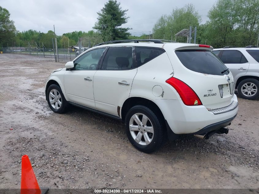 2007 Nissan Murano S VIN: JN8AZ08T07W515942 Lot: 39234398