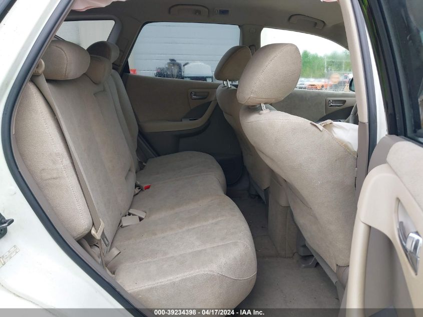 2007 Nissan Murano S VIN: JN8AZ08T07W515942 Lot: 39234398