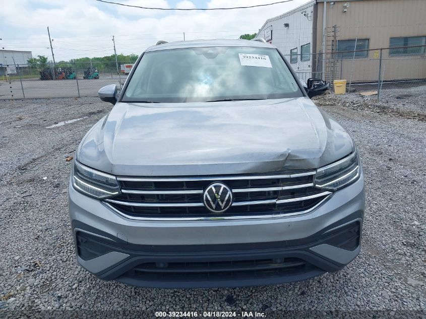 2022 Volkswagen Tiguan 2.0T Se VIN: 3VV2B7AX7NM127261 Lot: 39234416