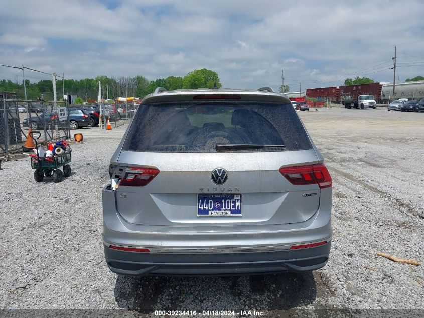 2022 Volkswagen Tiguan 2.0T Se VIN: 3VV2B7AX7NM127261 Lot: 39234416