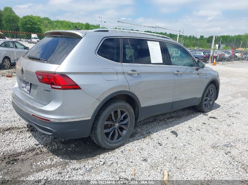 2022 Volkswagen Tiguan 2.0T Se VIN: 3VV2B7AX7NM127261 Lot: 39234416