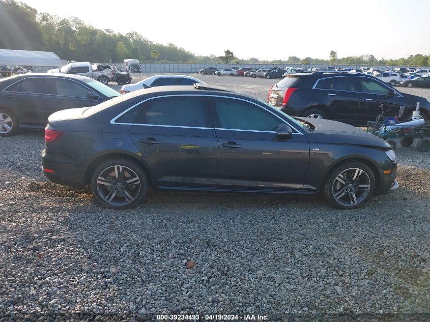 2018 Audi A4 2.0T Premium/2.0T Tech Premium VIN: WAUENAF41JA095331 Lot: 39234493